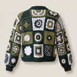 Handmade organic cotton crochet cardigan by Ana Chic