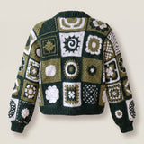 Handmade organic cotton crochet cardigan by Ana Chic