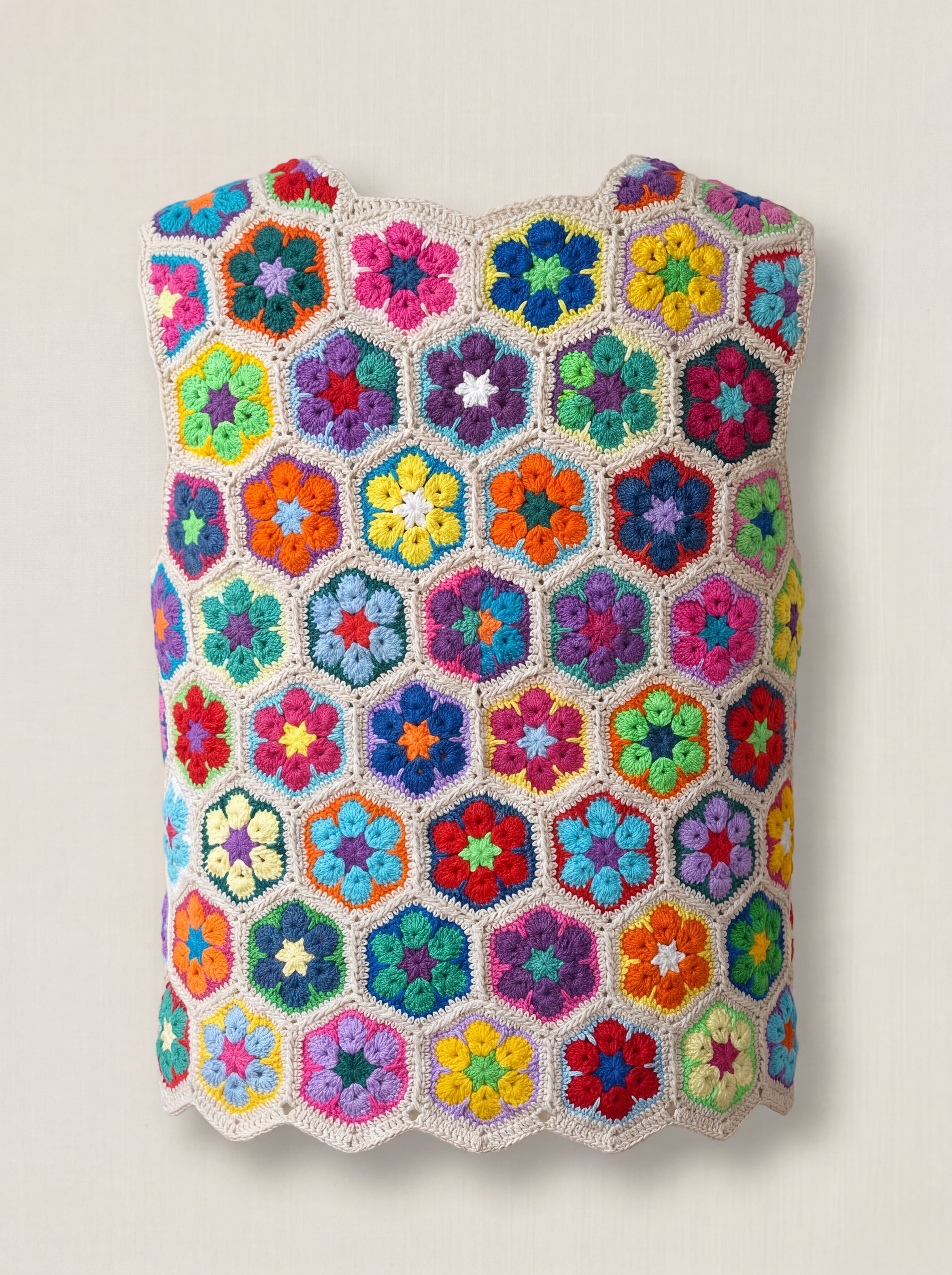 Handmade organic cotton vest by Ana Chic
