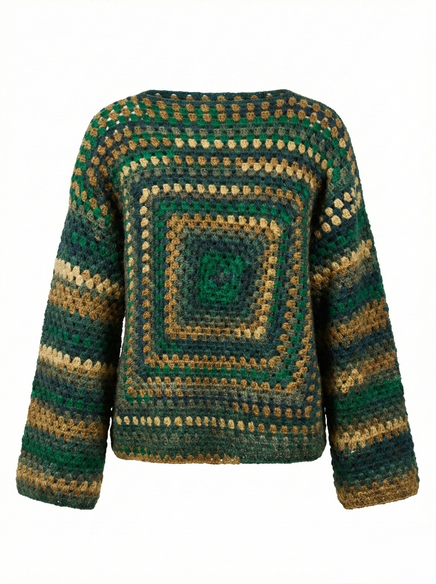 Forest - Chunky Wool Crochet Jumper — handmade chunky wool crochet jumper by Ana Chic