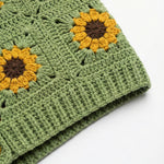 Daisy – Cotton Crochet Cardigan — handmade organic cotton crochet cardigan by Ana Chic, detail 3
