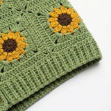 Daisy – Cotton Crochet Cardigan — handmade organic cotton crochet cardigan by Ana Chic, detail 3