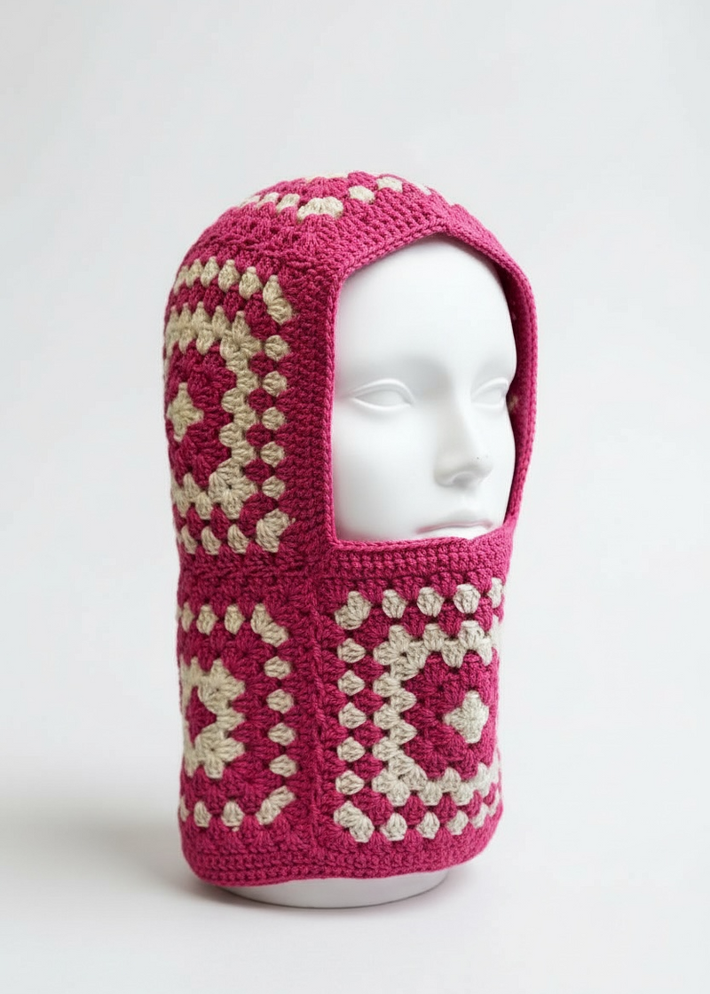 Balaclava — handmade organic cotton crochet balaclava by Ana Chic