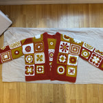 Handmade Cardigan by Ana Chic - Leyla mandala cardigan orange