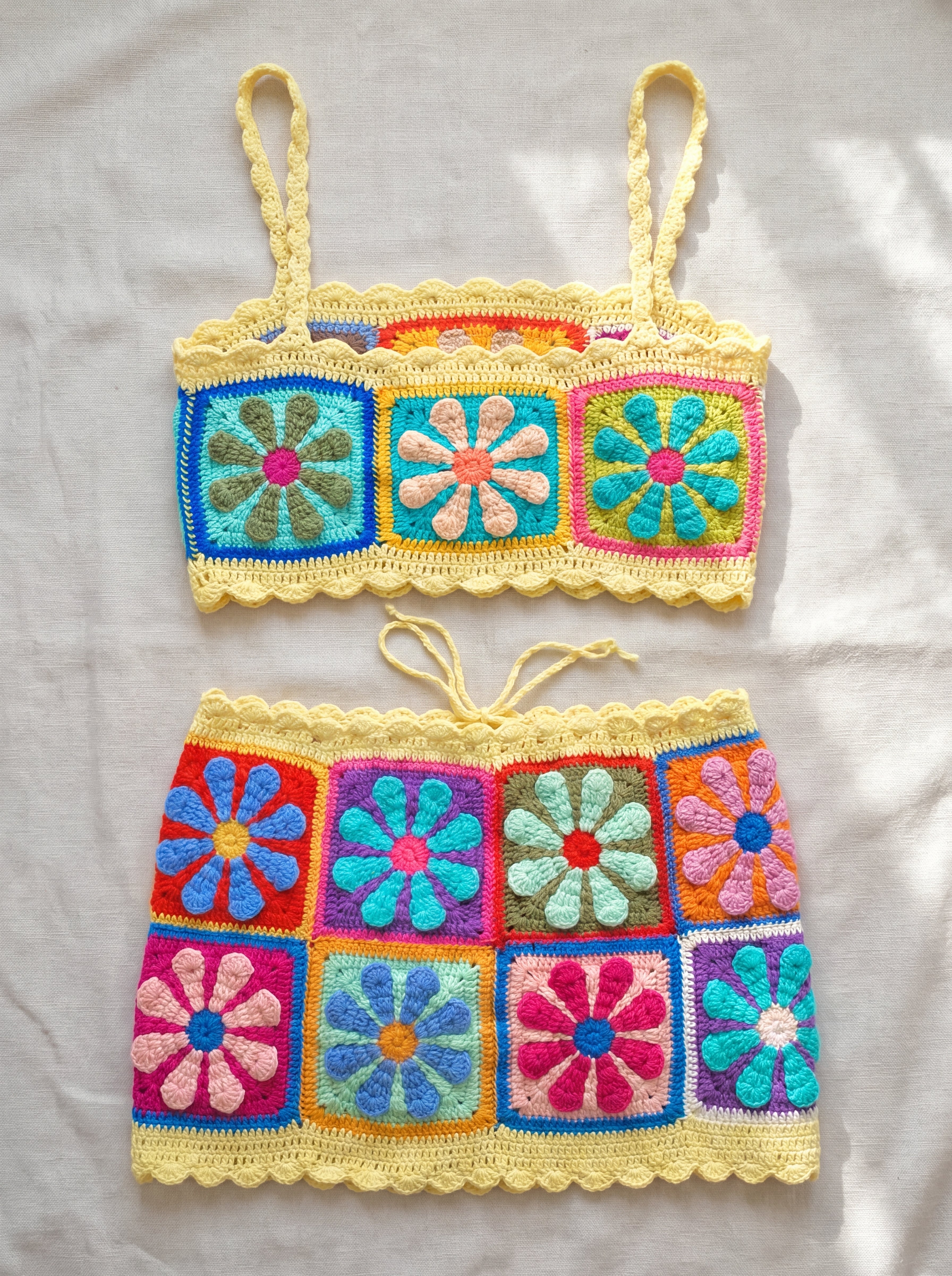 Handmade organic cotton set by Ana Chic