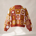 Handmade organic cotton crochet cardigan by Ana Chic
