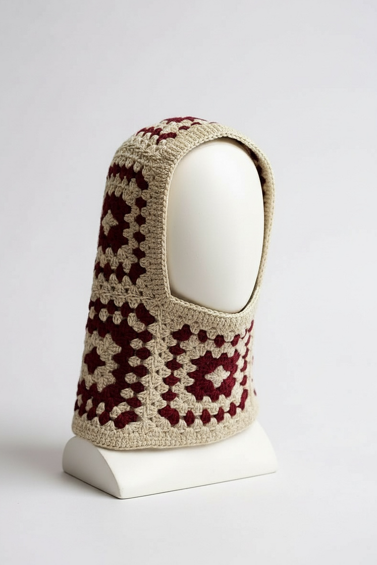 Balaclava — handmade organic cotton crochet balaclava by Ana Chic
