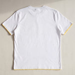 Handmade organic cotton t-shirt with crochet accents by Ana Chic