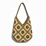 Granny Bag — handmade organic cotton crochet bag by Ana Chic, styled view