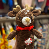 Handmade organic cotton crochet reindeer toy by Ana Chic