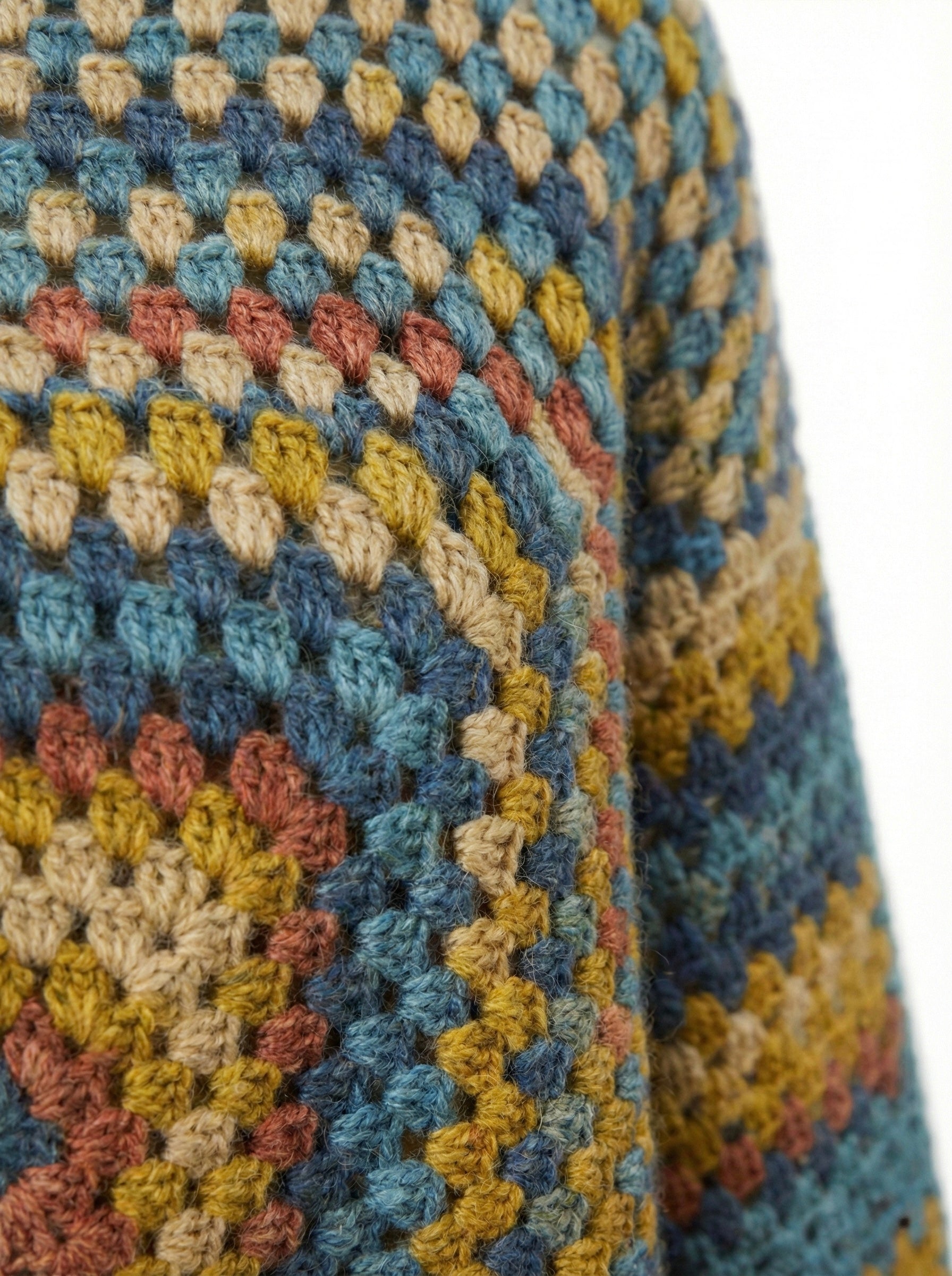 Coastal – Chunky Wool Crochet Jumper — handmade chunky wool crochet jumper by Ana Chic, detail 2