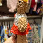 Handmade organic cotton crochet copy gingerbread boy by Ana Chic