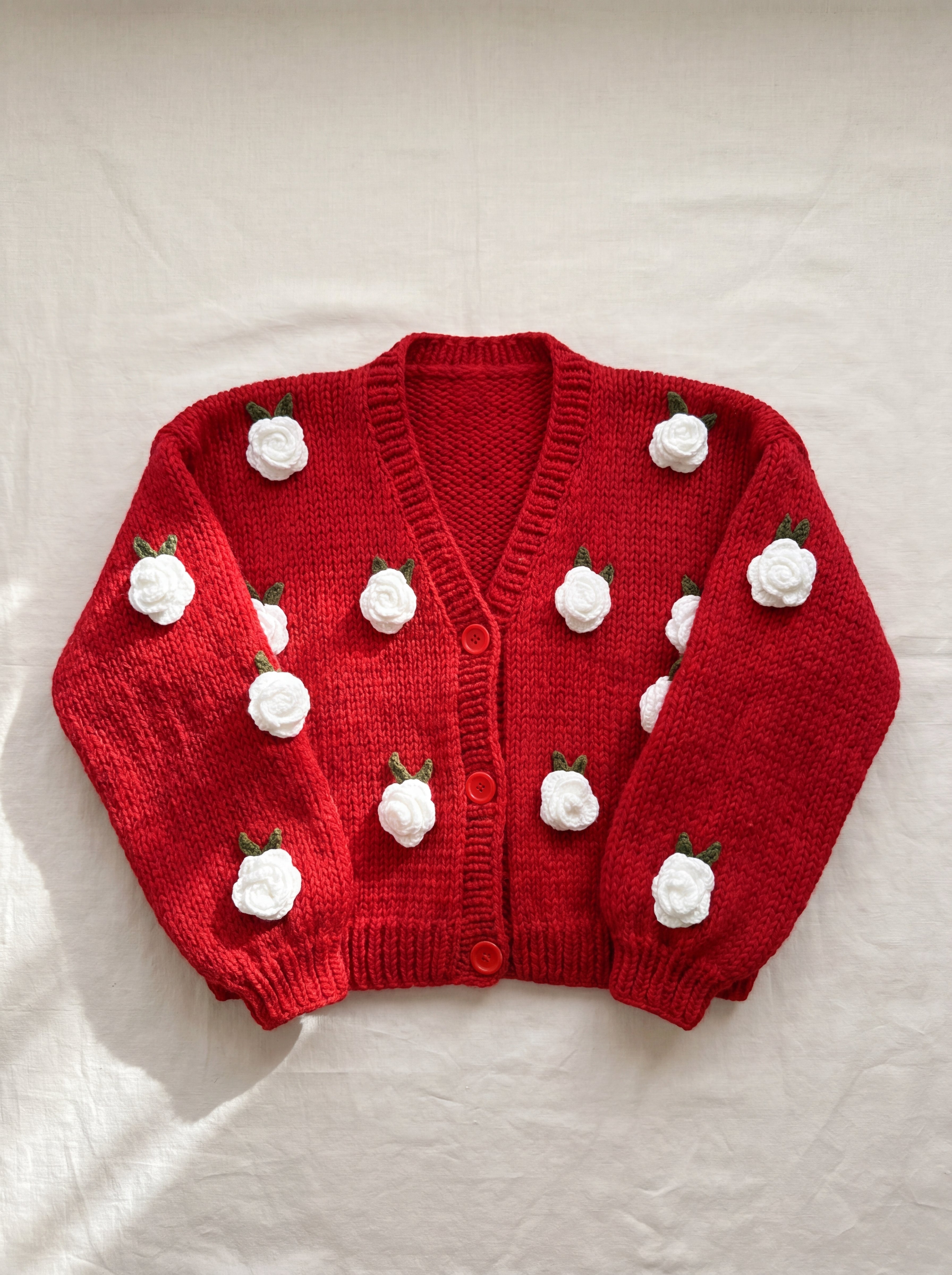 Handmade organic cotton cardigan by Ana Chic