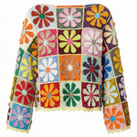 Flower jumper — handmade organic cotton crochet jumper by Ana Chic, styled view