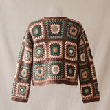 Handmade organic cotton crochet cardigan by Ana Chic
