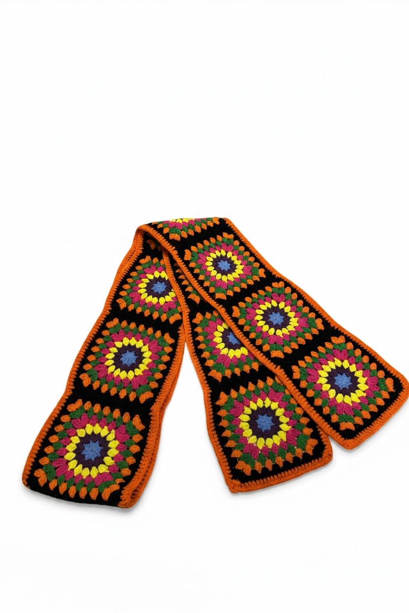 Crocheted Scarf — handmade organic cotton crochet accessories by Ana Chic