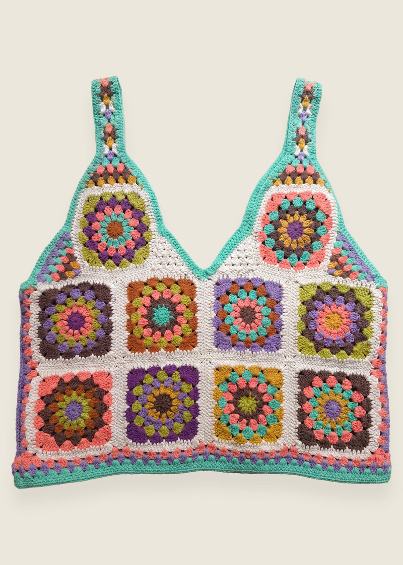 Handmade organic cotton crochet top by Ana Chic