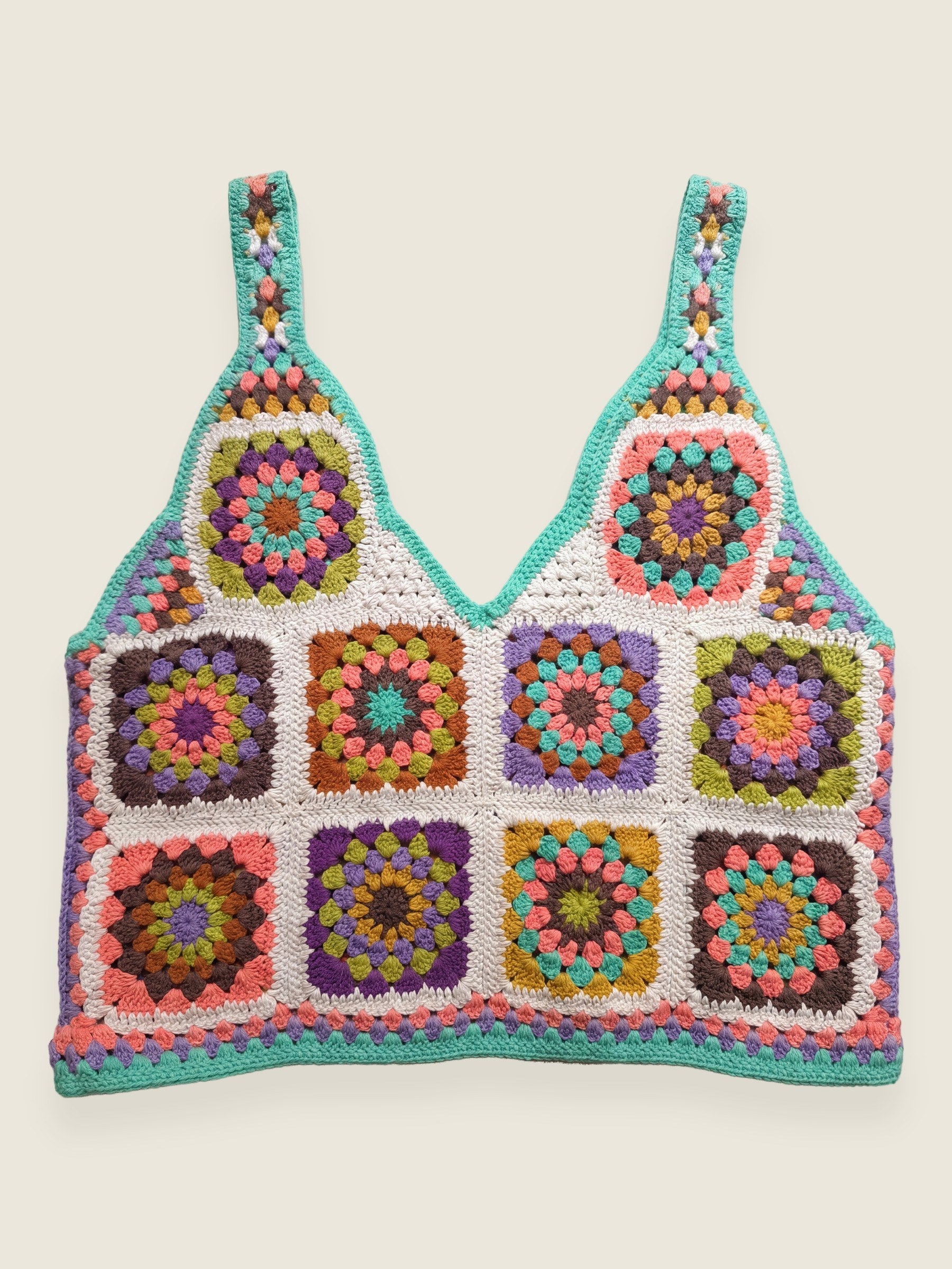 Handmade organic cotton crochet top by Ana Chic