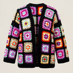 Handmade organic cotton crochet cardigan by Ana Chic