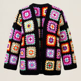 Handmade organic cotton crochet cardigan by Ana Chic