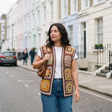 Handmade crochet vest, London street style — Ana Chic