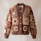 Handmade organic cotton crochet cardigan by Ana Chic