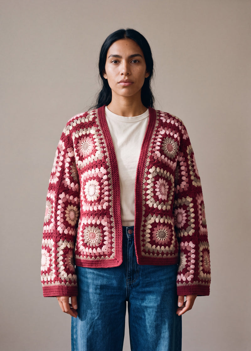 Ana Chic — handmade crochet cardigan, Brighton studio