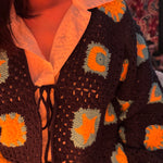 Handmade organic cotton crochet starry night by Ana Chic