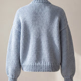 Handmade chunky wool knitted cardigan by Ana Chic