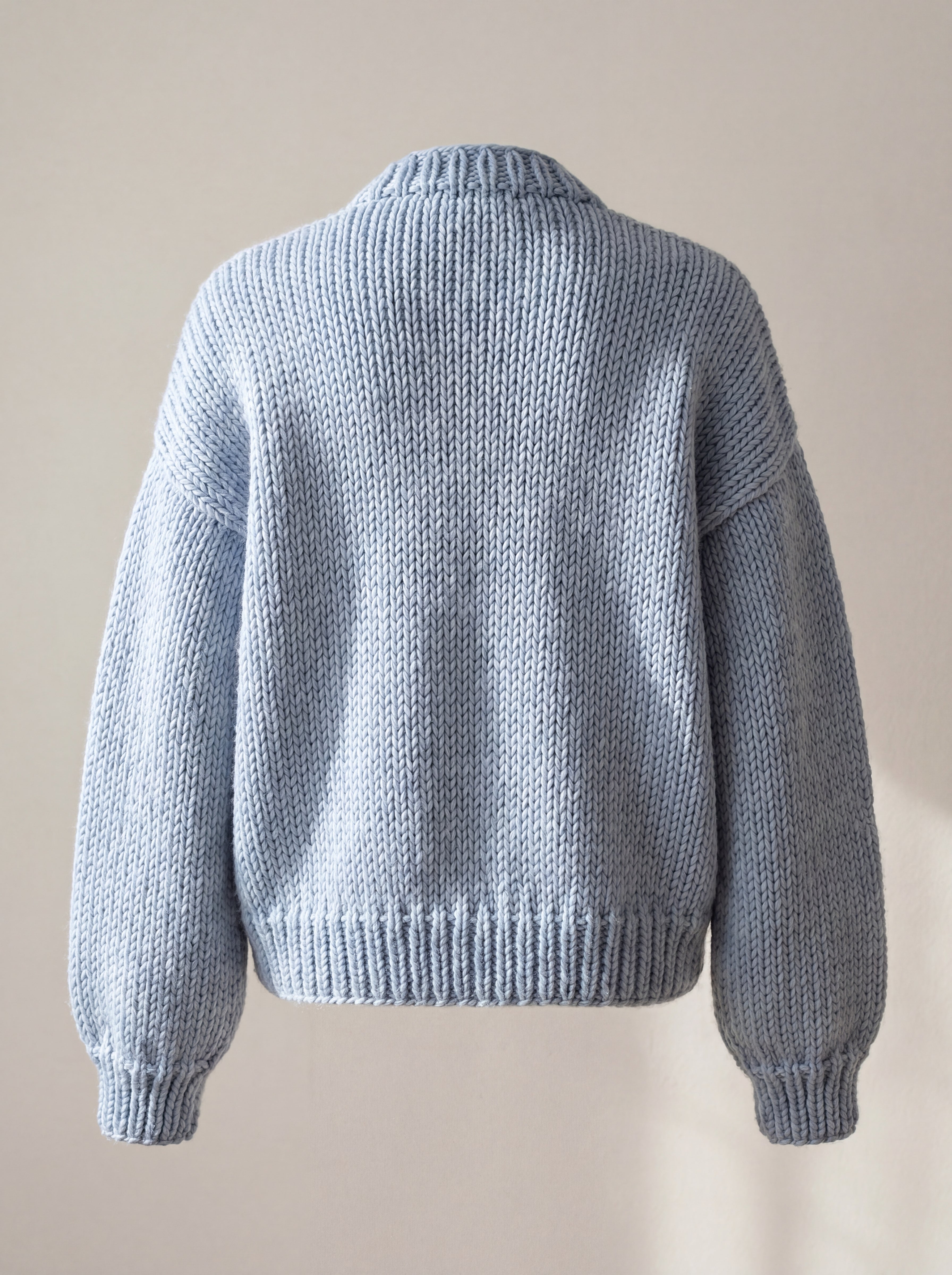 Handmade chunky wool knitted cardigan by Ana Chic