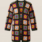 Handmade organic cotton crochet cardigan by Ana Chic