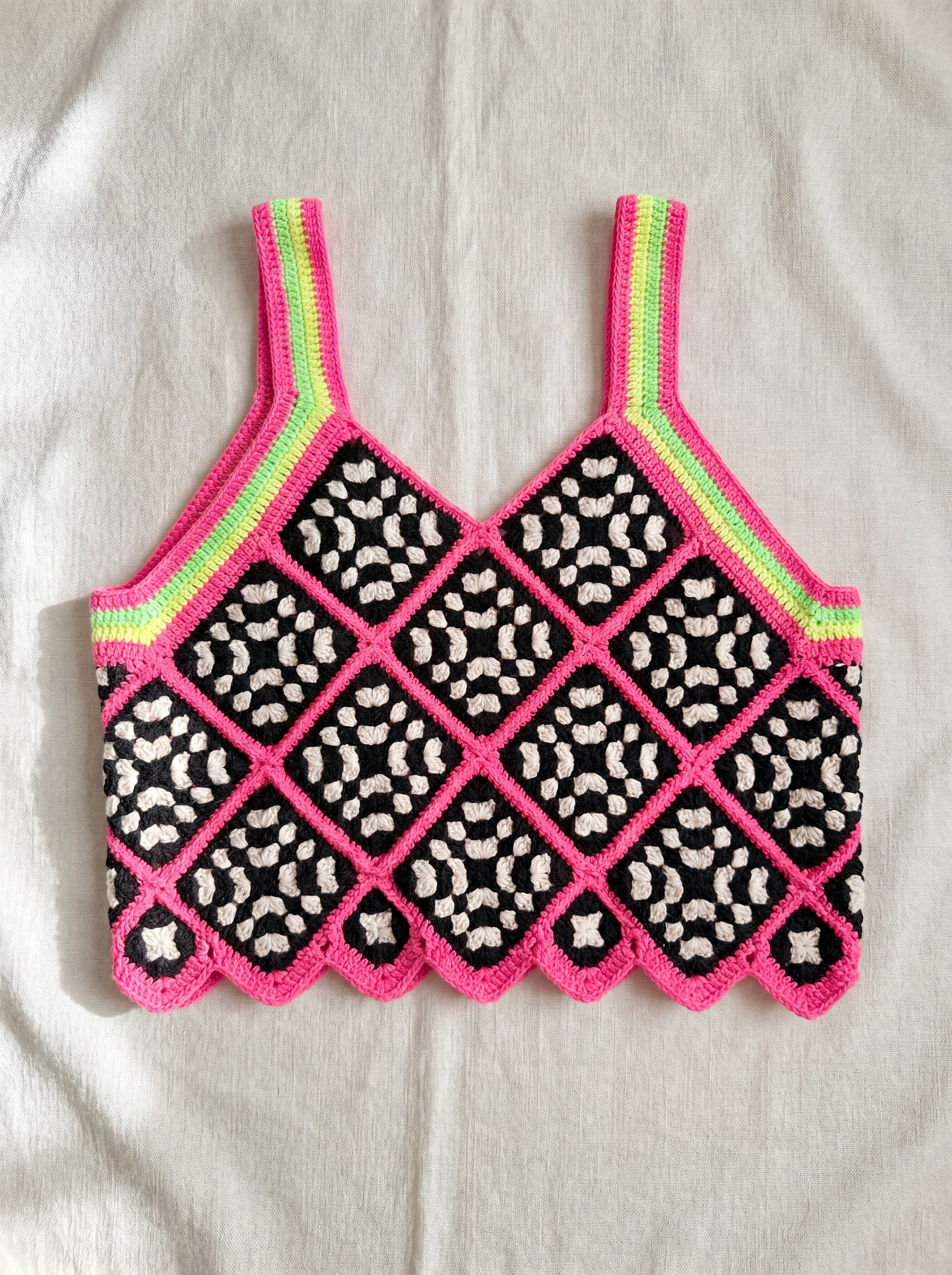 Handmade organic cotton vest by Ana Chic