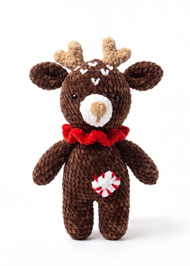 Reindeer toy, handmade crochet amigurumi by Ana Chic