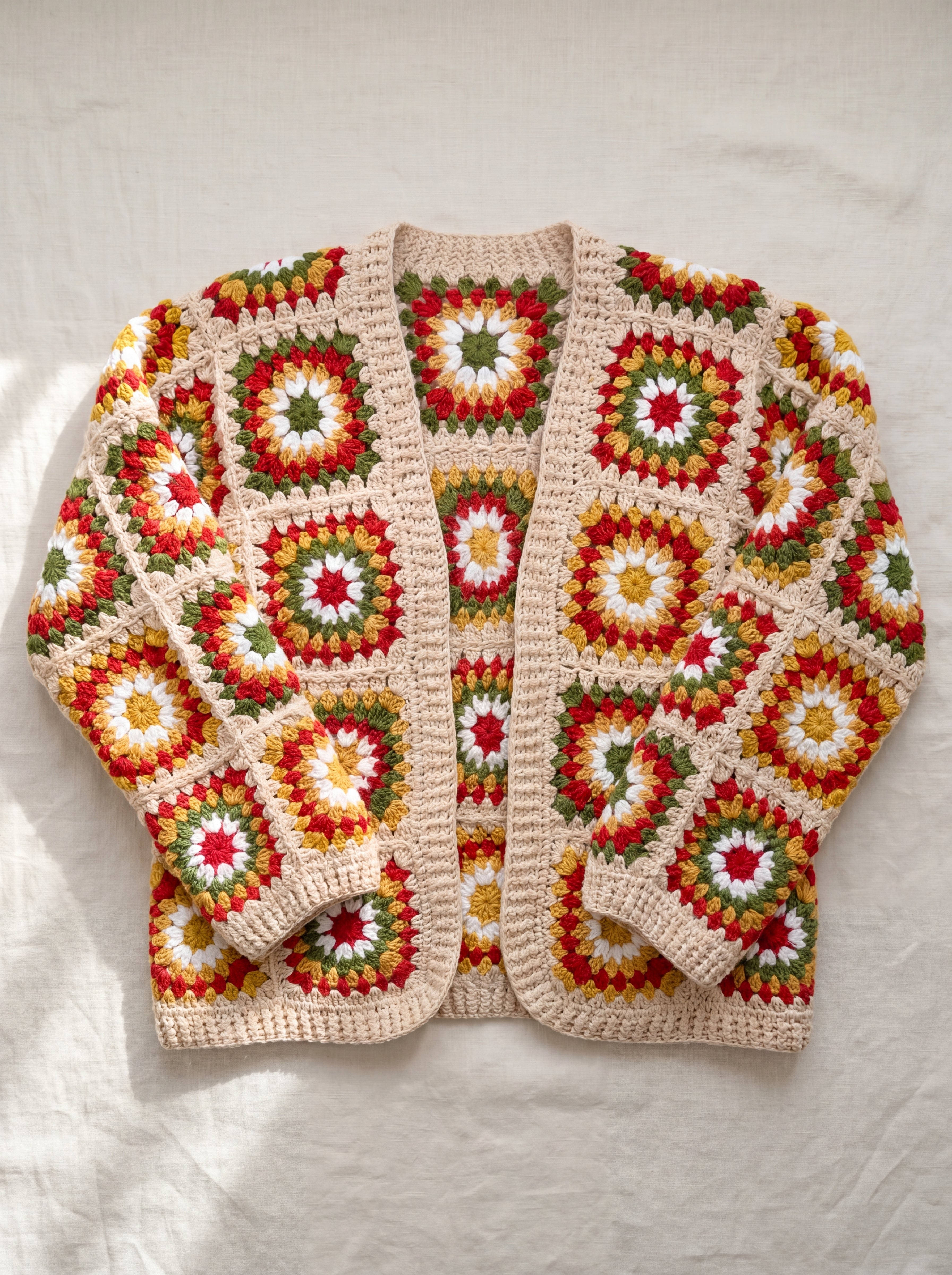 Handmade organic cotton cardigan by Ana Chic