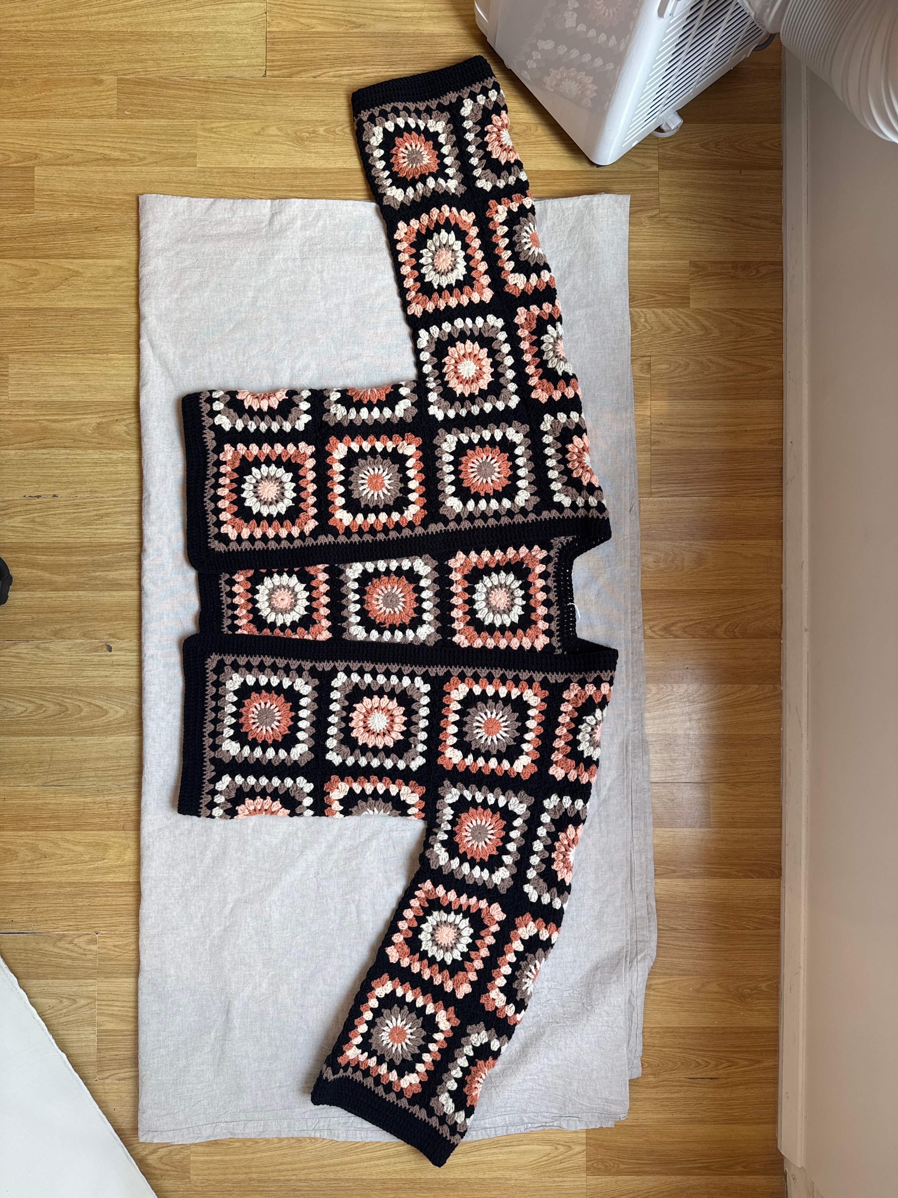 Handmade Cardigan by Ana Chic - Boho Mosaic black