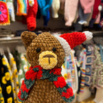 Handmade organic cotton crochet bear toy by Ana Chic