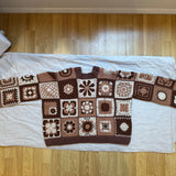 Leyla mandala cardigan brown