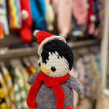 Handmade organic cotton crochet copy reindeer toy by Ana Chic