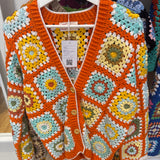 Orange cardigan