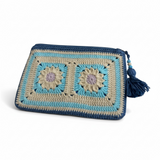 Pencil case — handmade organic cotton crochet accessories by Ana Chic, styled view