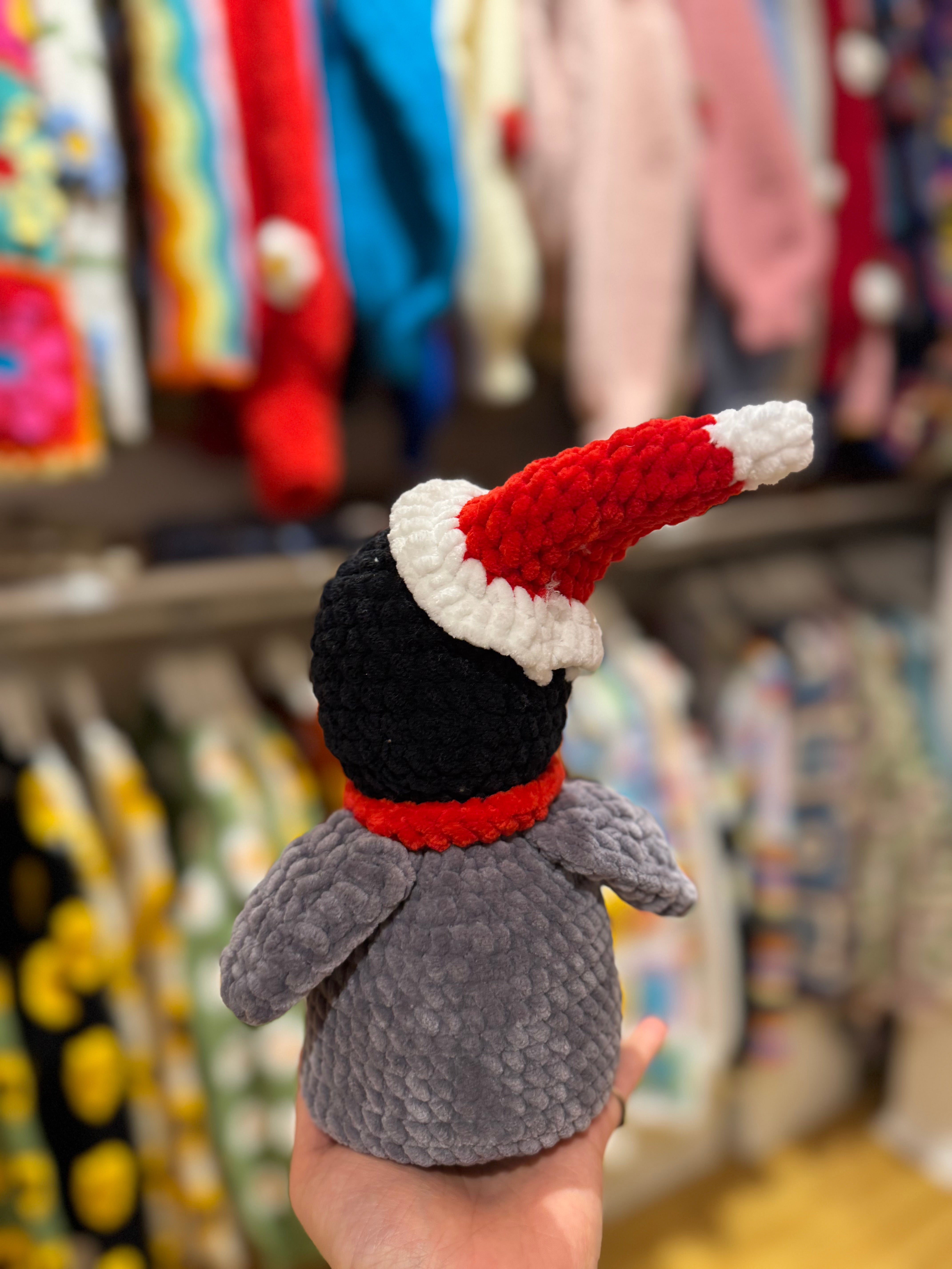 Handmade organic cotton crochet copy reindeer toy by Ana Chic