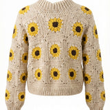 Daisy – Cotton Crochet Cardigan — handmade organic cotton crochet cardigan by Ana Chic, detail 5