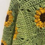 Daisy – Cotton Crochet Cardigan — handmade organic cotton crochet cardigan by Ana Chic, detail 2