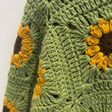 Daisy – Cotton Crochet Cardigan — handmade organic cotton crochet cardigan by Ana Chic, detail 2