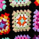 Handmade organic cotton crochet glow black regular by Ana Chic