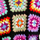 Handmade organic cotton crochet glow black regular by Ana Chic