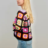 Handmade organic cotton crochet glow black regular by Ana Chic