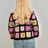 Handmade organic cotton crochet glow black regular by Ana Chic