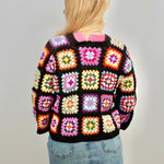 Handmade organic cotton crochet glow black regular by Ana Chic