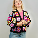 Handmade organic cotton crochet glow black regular by Ana Chic